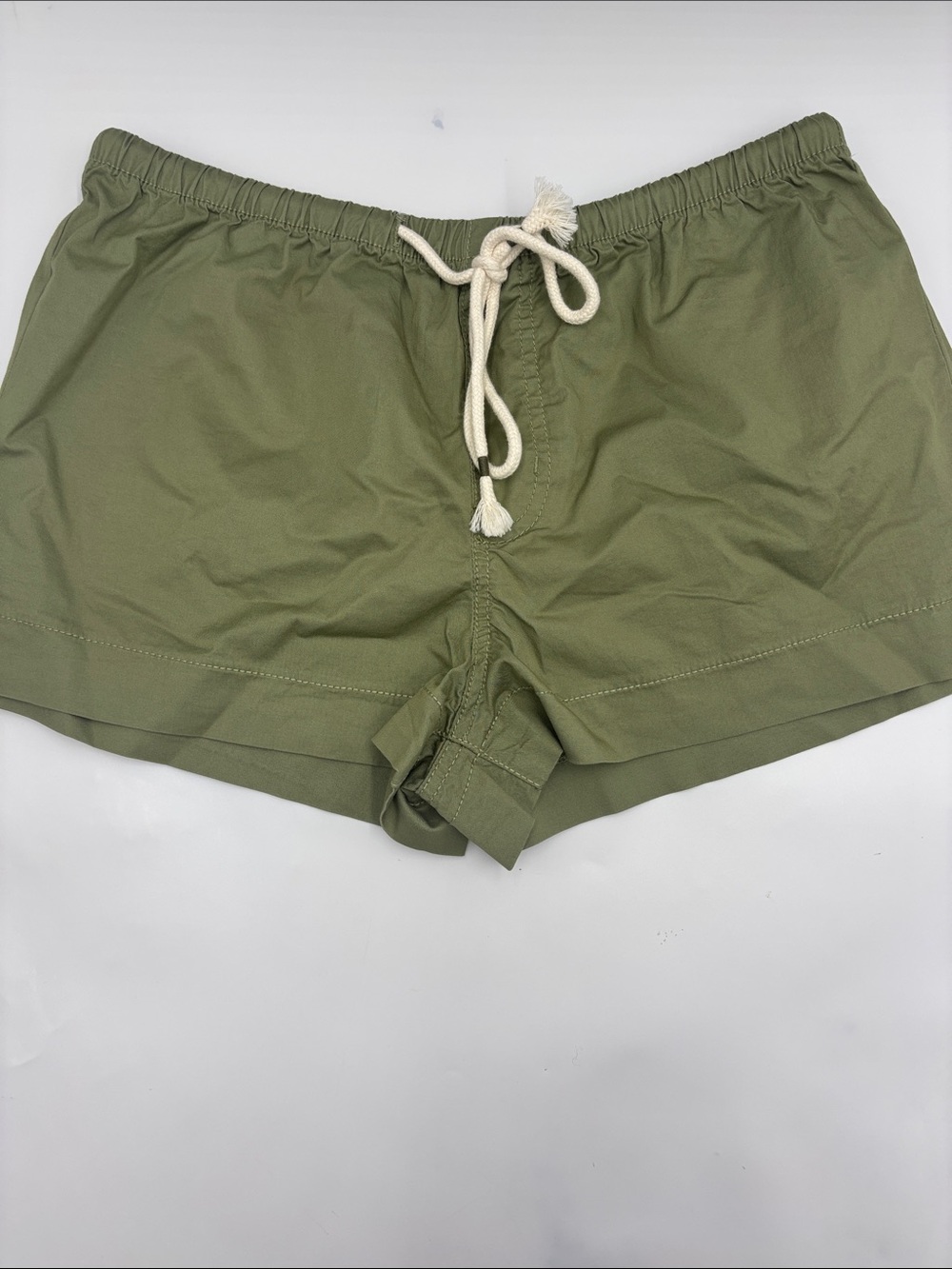 Roxy Olive Green Cotton-Blend Shorts